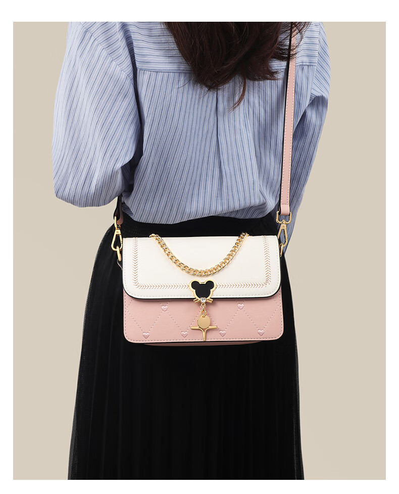 Love Sea Cowhide Leather Women's Shoulder Bag Crossbody Bag Trendy Underarm Bag Boutique Birthday Gift High-End Feel for Girlfriend Wife 25