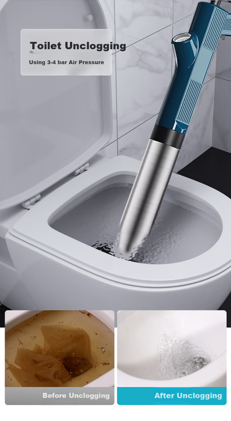 KUMBAZZ Toilet Plunger, High-Pressure Drain Cleaner, Toilet Blockage Remover, Toilet Plunger 9