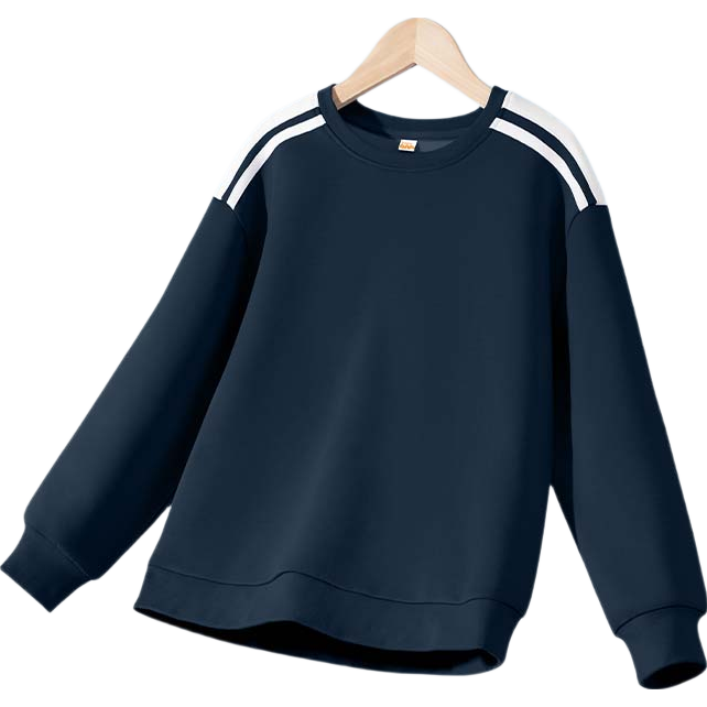 Baleno Boys' Sweatshirt Spring Autumn 2025 Air Layer Spliced Crew Neck Long Sleeve Kids Early Spring Sports Top