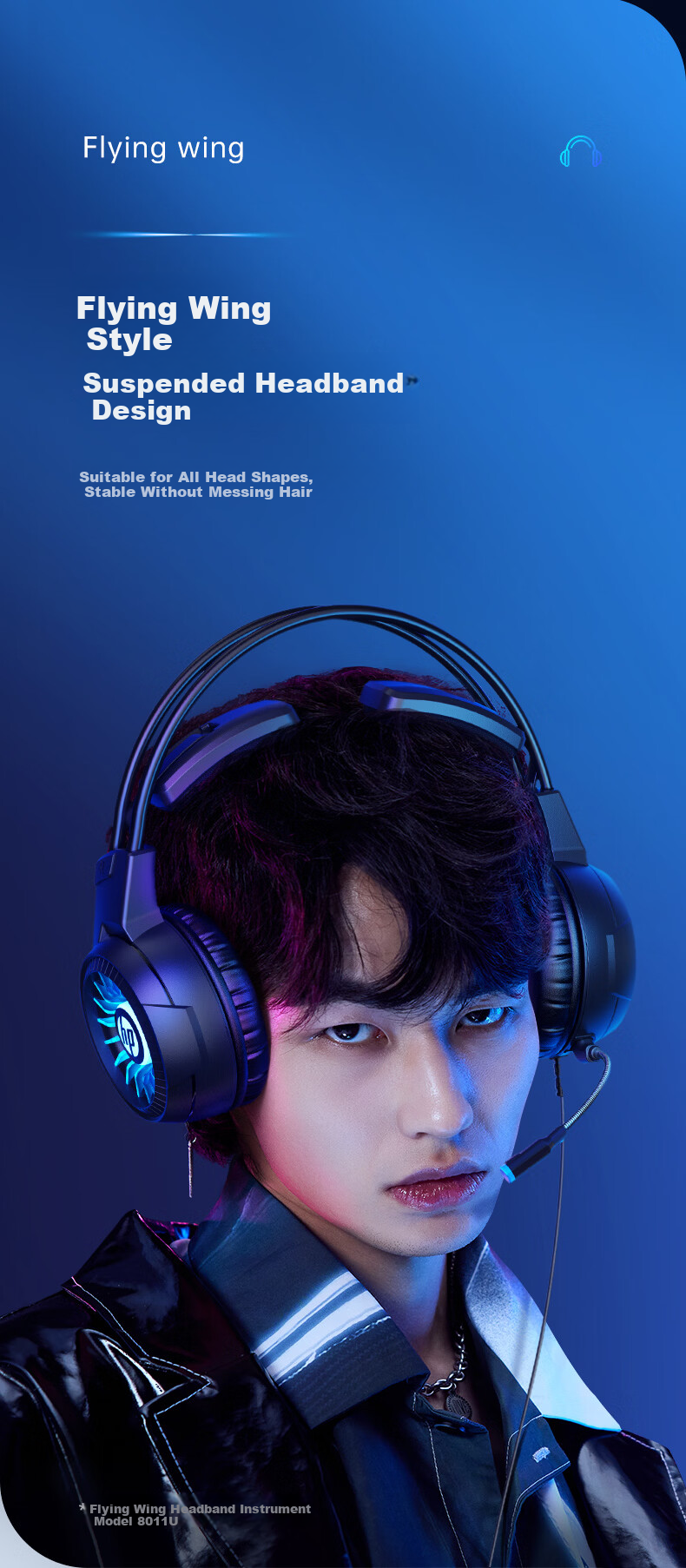 HP Over-Ear Wired Gaming Headset with Noise-Cancelling Microphone, 7.1 Surround Sound, Positional Audio for Delta Operation, Compatible with PC, Laptop, and Internet Cafe Use 7
