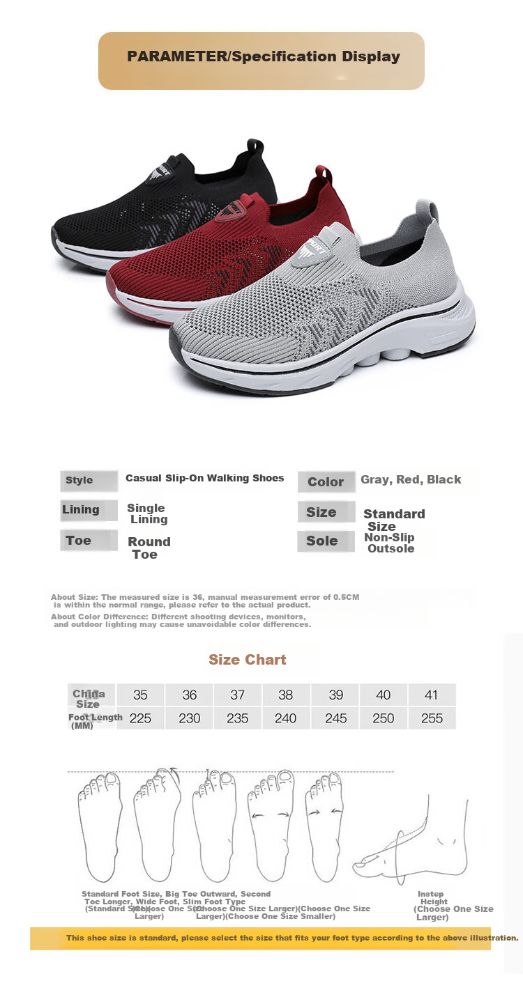 Anglerfish Old Beijing Cloth Shoes Women's Summer Breathable Mesh Slip-On Walking Shoes A6008 Gray Size 38 5