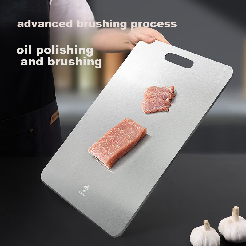 JD Jingzao Cutting Board 304 Stainless Steel Dough Kneading and Vegetable Cutting Board 1+1 Set [Integrated Design] 40*30*0.13cm