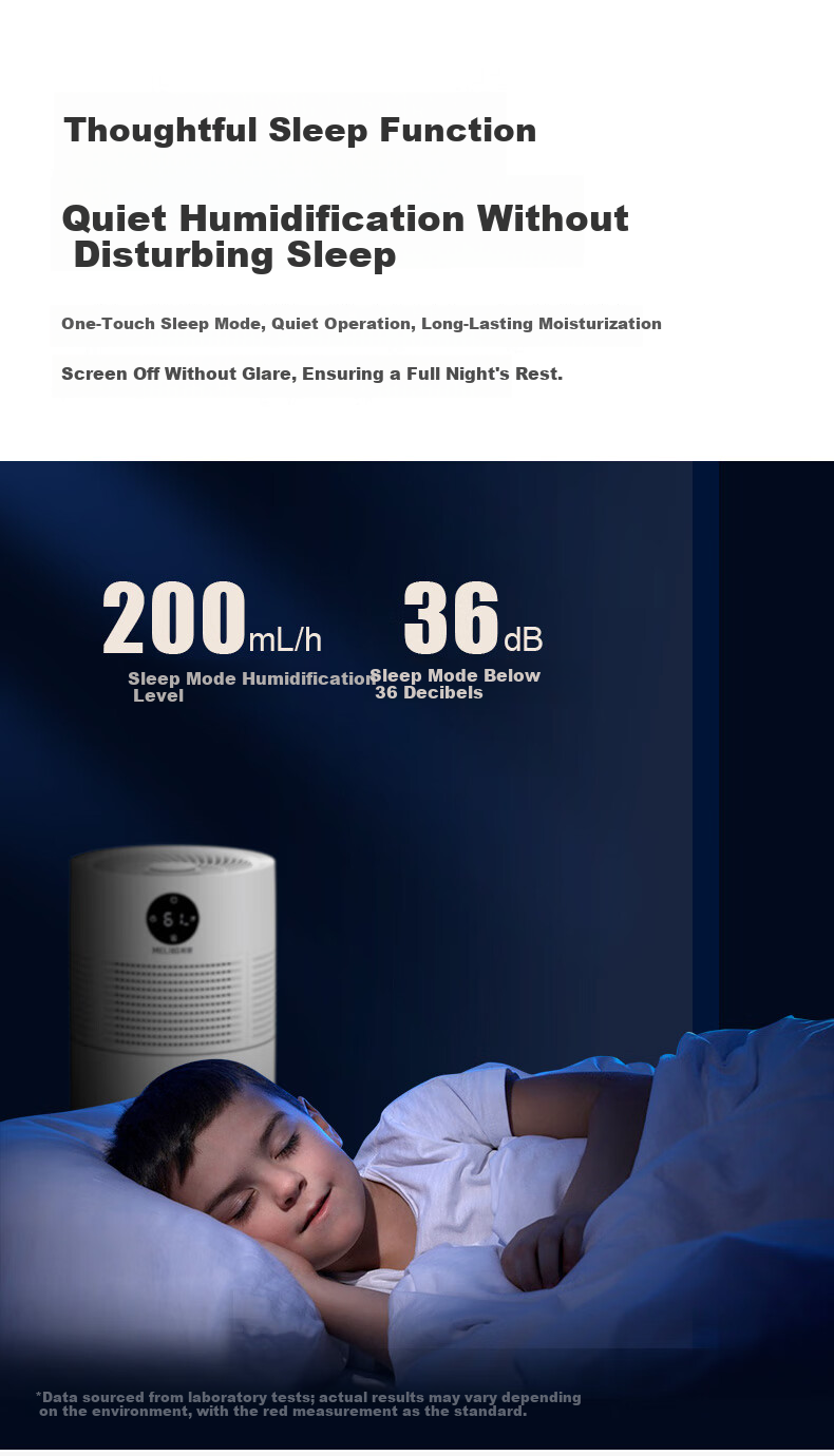 MeiLing Humidifier Home Bedroom Baby Silent Sterilization Mist-Free Air Conditioner Humidifier Pregnant Women Infant Small Desktop Large Capacity Annual Meeting Gift 8