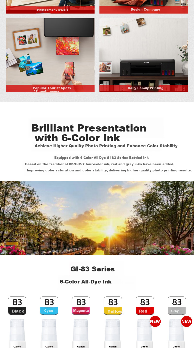 Canon G680 6-Color Ink-Refillable All-In Photo Printer (Print/copy/scan WiFi/WeChat Remote Printing Low-Cost High-Yield Photo Printing for Home Use) 3
