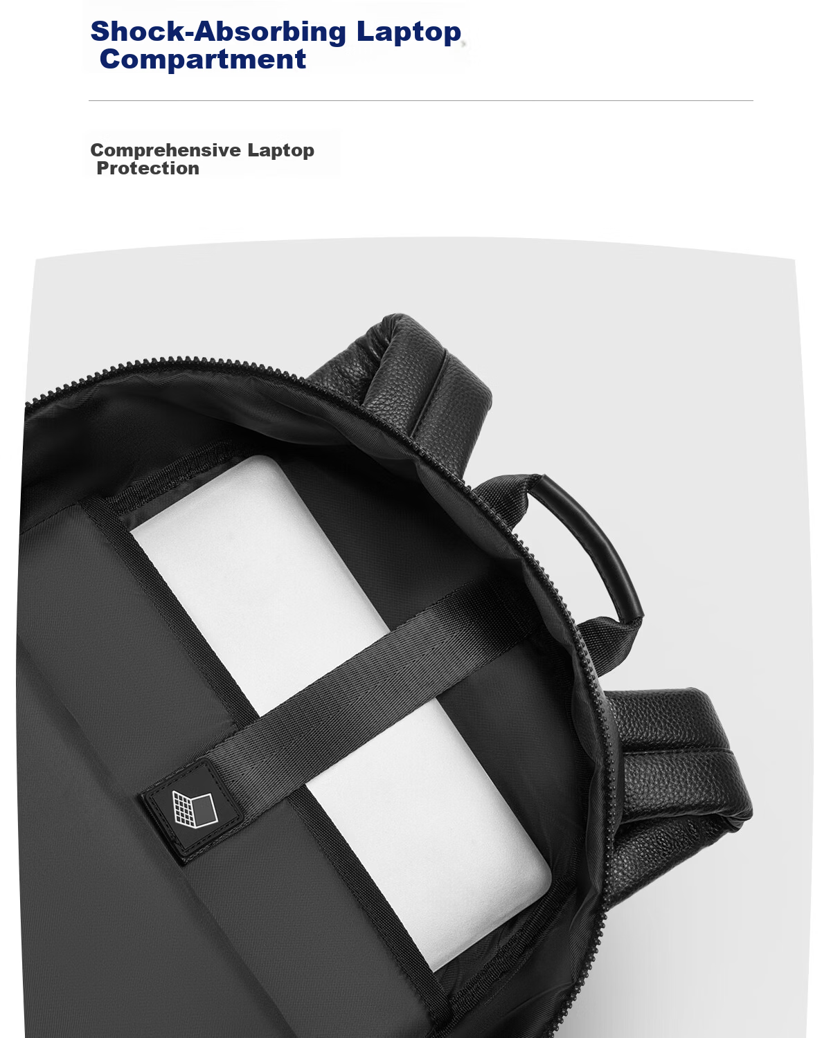 HLA Men's Large Capacity Waterproof Casual Commuter Business Travel 16-inch Laptop Backpack Student School Bag 5