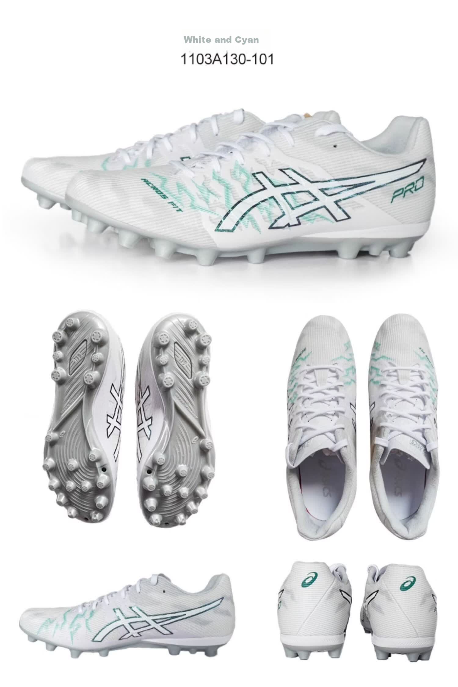 ASICS DS LIGHT ACROS PRO 3 AG 1103A130-400 Ultra Soft Support Soccer Shoes Size 39 7