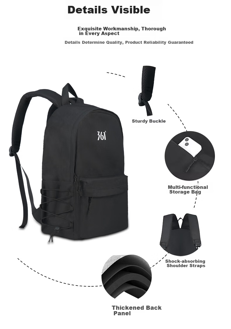 361° Men's Backpack Large Capacity Laptop Bag Business Commuter Travel Waterproof Lightweight School Bag 2