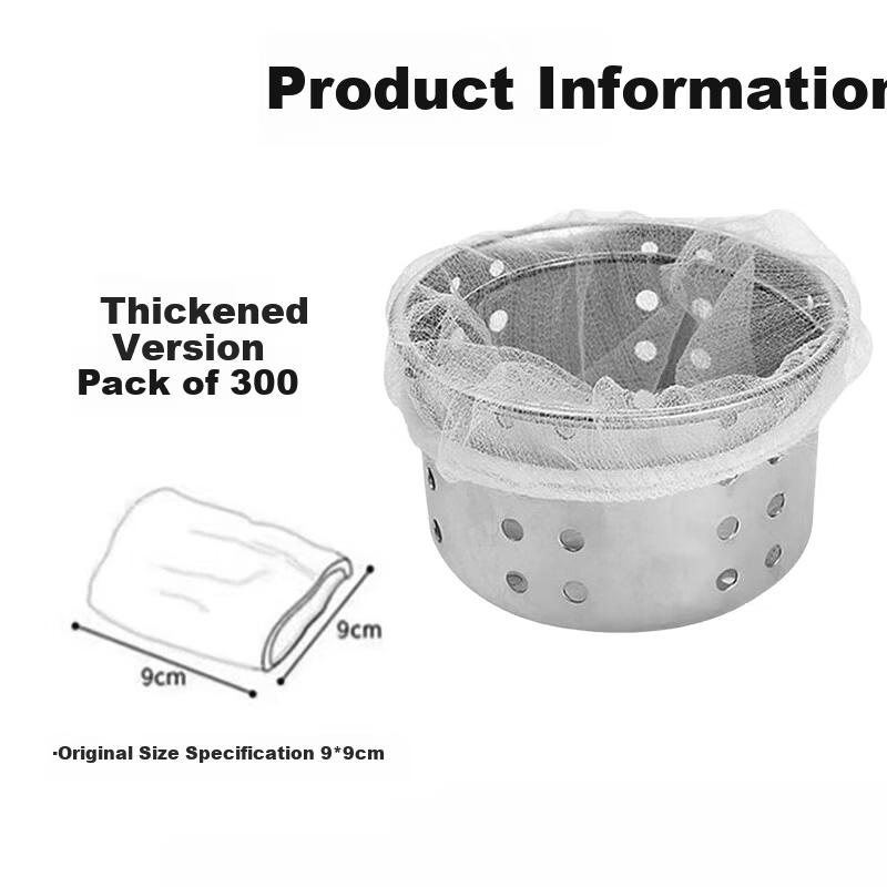 Jiekaino Disposable Sink Strainer Kitchen Cleaning Tool Vegetable Basin Filter Net 300pcs