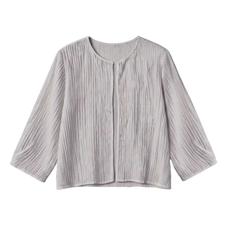 Demana Smooth Tencel Summer Minimalist Plus Size Nine-Sleeve Slimming Loose Shirt Women Premium