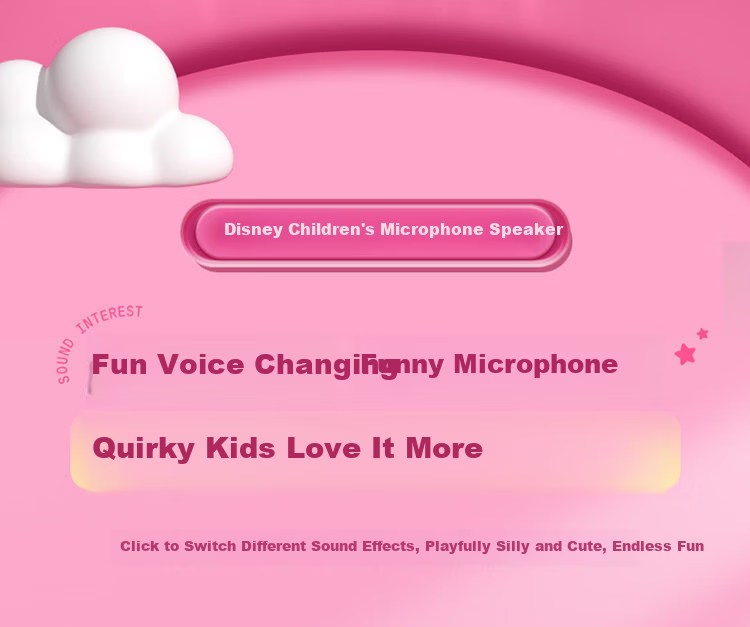 Coolfire 61 Children's Day Gift for Girls High-End Disney Microphone Singing Speaker KTV All-in-One 2026 New Karaoke Birthday Gift for Ages 6-12 Practical 10