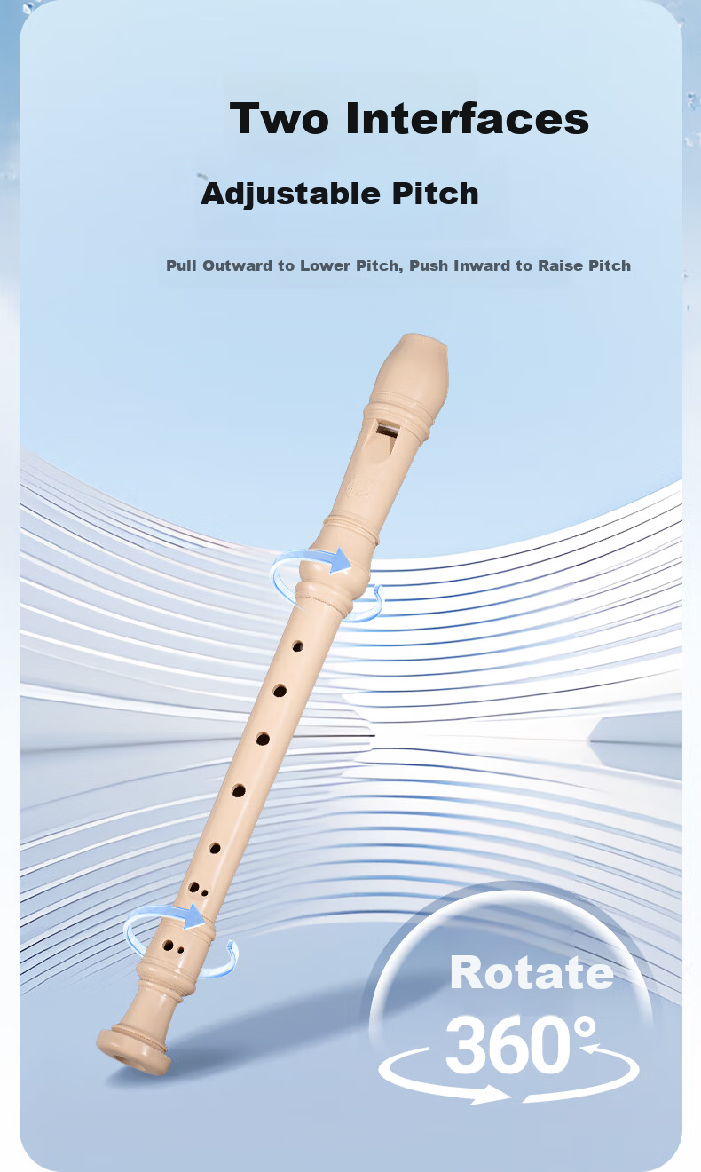 Chimei Little Scholar 8-Hole Classroom Instrument Teacher-Recommended High-Pitched 8-Hole German C Key Recorder 4
