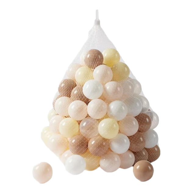 BG-BABYGO Ocean Ball Pool, Indoor Baby Chewable Boba Ball, Elastic Infant Toy, Thickened Safe Odorless