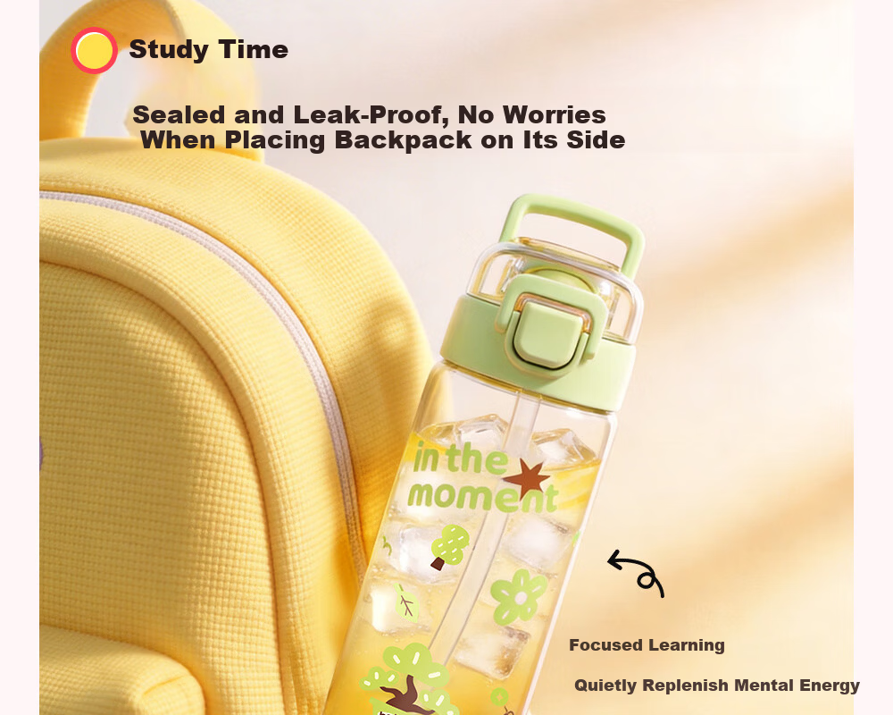 FUGUANG Children's PPSU Dual-Use Straw Cup Student School Water Bottle for Boys and Girls Pregnant Women High-Temperature Resistant Plastic Cup 11