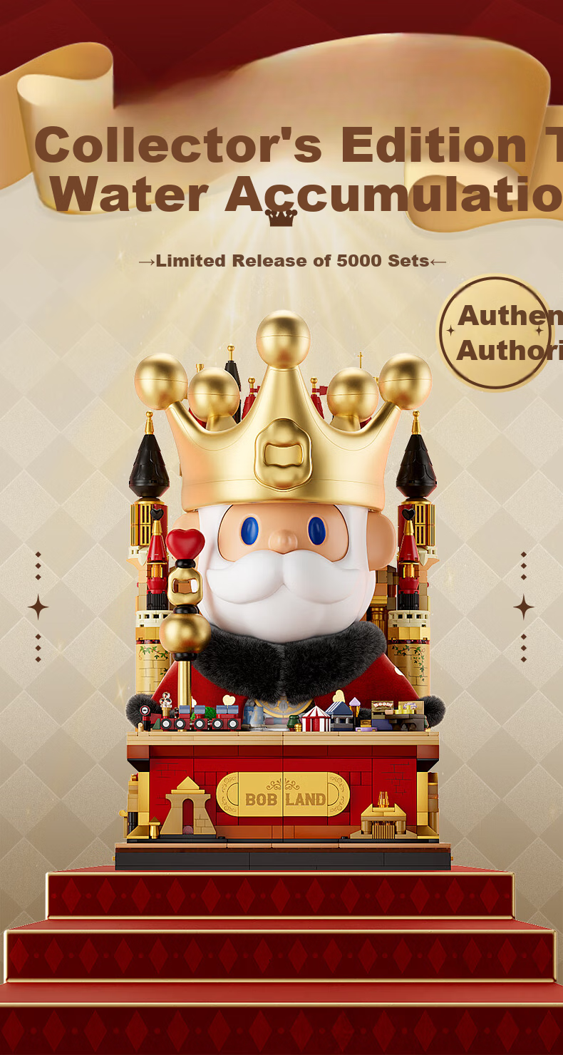 AREA-X Brick Zone Unicorn Official Collaboration Trendy Building Block Toy Birthday Gift King BOB Large Figure 3
