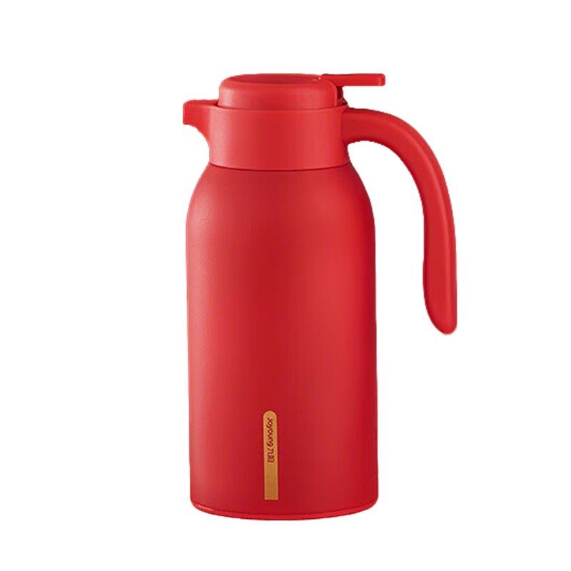 Joyoung Large Capacity 2L 304 Stainless Steel Insulated Kettle Household Hot Water Pot Wedding Red Thermos Bottle