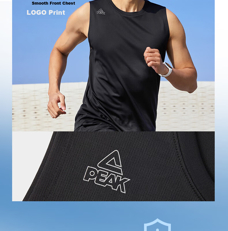 PEAK Women's Summer Sports Set Quick-Dry Breathable Sleeveless Vest and Shorts Badminton Running Fitness Two-Piece DF152038 4