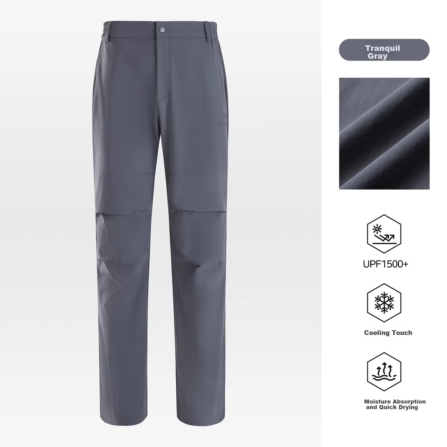 CAMEL Outdoor Quick-Dry Pants Men Spring Summer Woven Cool Breathable Moisture-Wicking High UV Protection Hiking Mountaineering Long Pants Women 9041