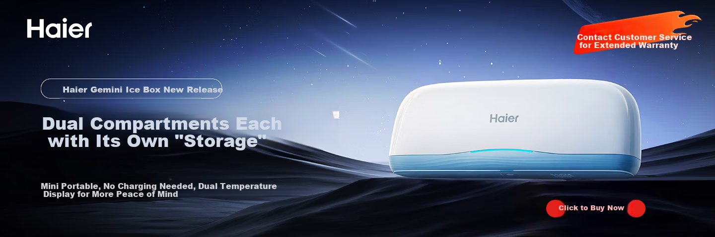 Haier [Short-Term Dual-Branch Payment] Twin Insulin Cooler Box, Portable Large-Capacity Car Refrigerator, ICE-M200 1