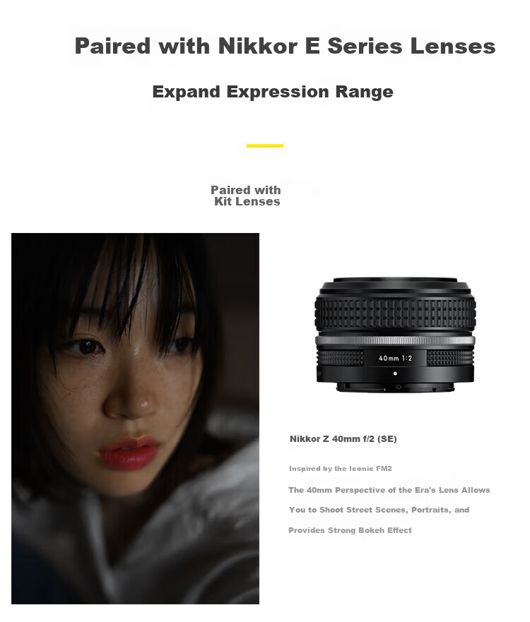 Nikon Zf Full-Frame Retro Mirrorless Camera Black Body Nikon Cloud Creation 4K/60P Video VR Image Stabilization 8