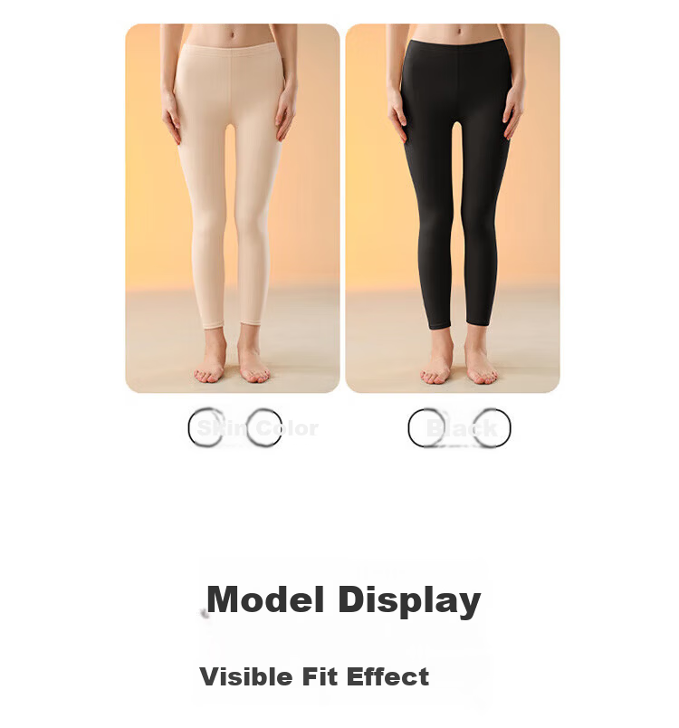 Bingxue Kapok Women's Warm Fleece Cashmere Thickened High-Waist Slim Fit Antibacterial Mite-Resistant Thermal Leggings 16