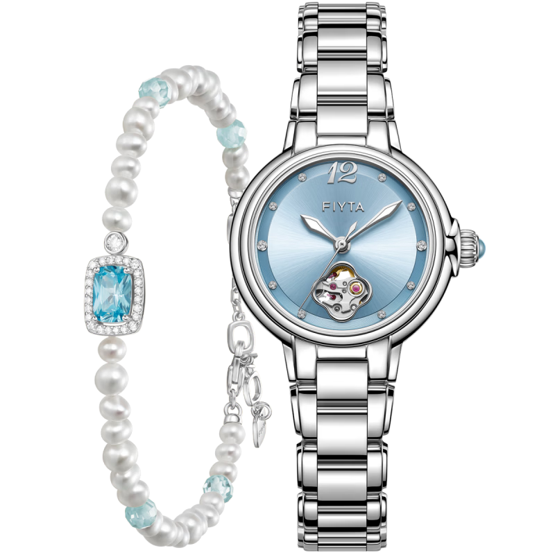 FIYTA "Shishi Ruyi" Song Porcelain Mechanical Watch with Candy Pearl Bracelet Gift Box 2026 New Release