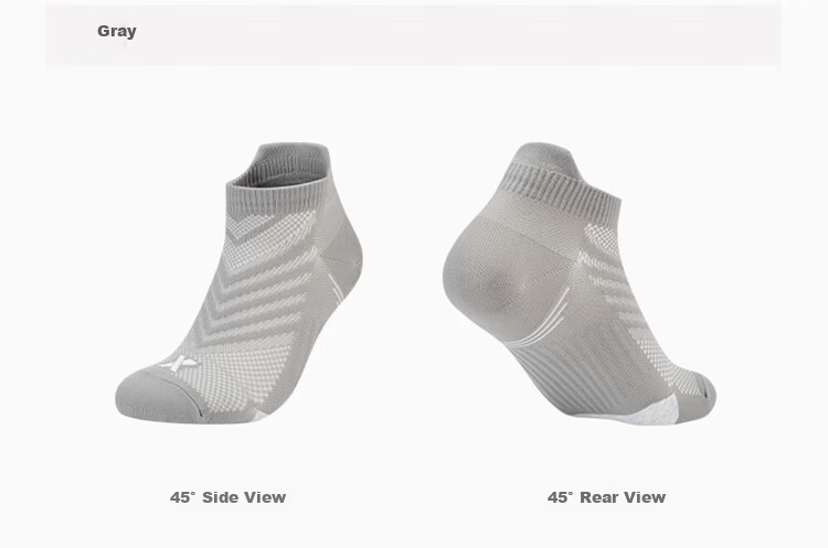 XTEP Men's Sports Outdoor Socks Long and Short Multi-Pack D Style - Black - Mid Socks (5 Pairs) One Size 5