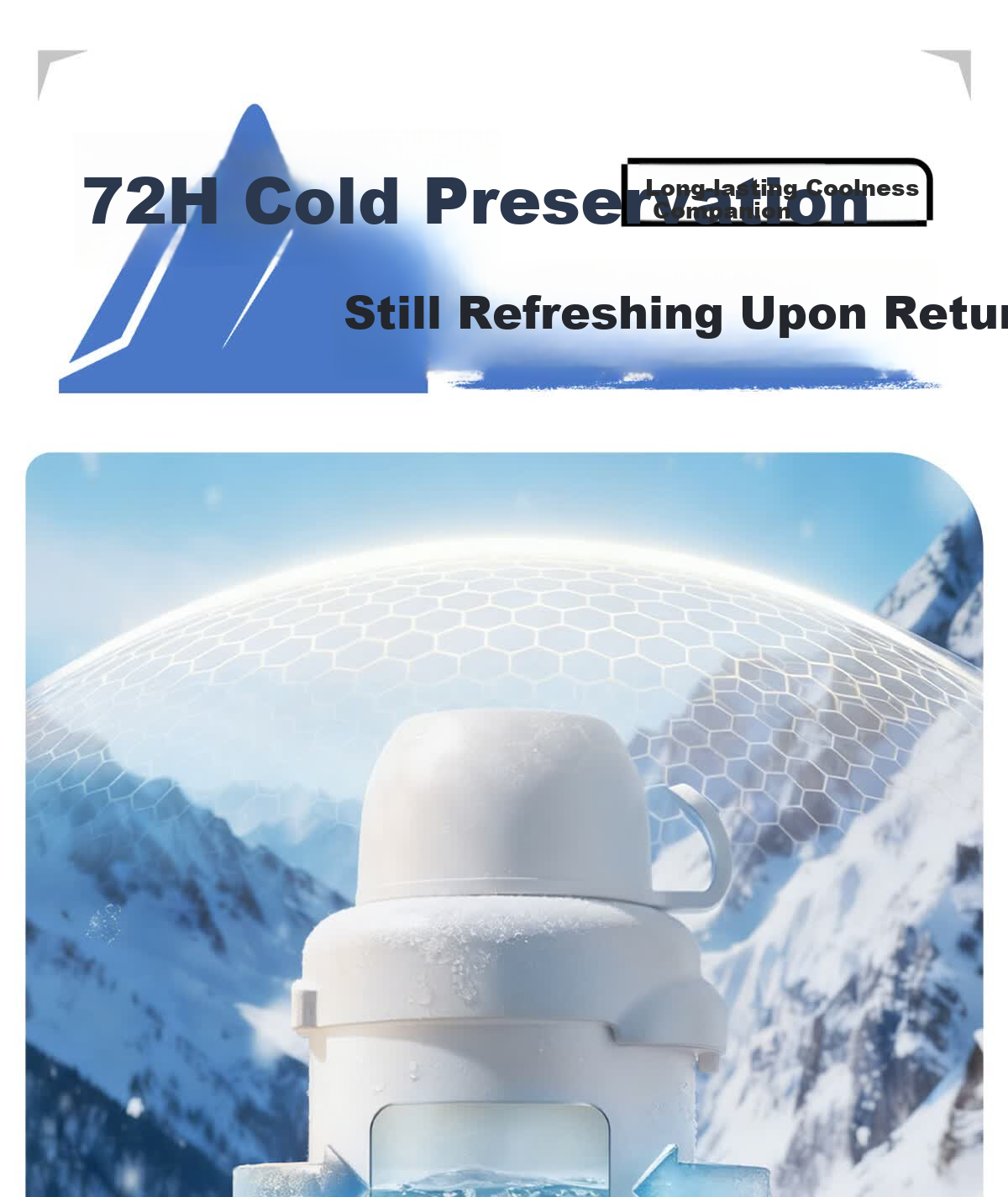 NRMEi Insulated Thermos Large Capacity 316 Stainless Steel Portable Car Outdoor Travel 72-Hour Long-Lasting Vacuum Flask 7