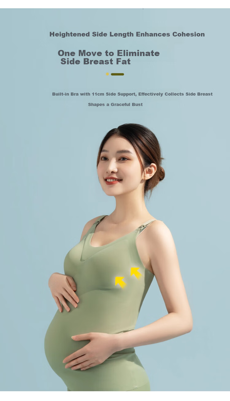 Langsha Nursing Camisole 2026 Summer Thin Breastfeeding Bra Maternity Postpartum Ice Silk Seamless Nursing Vest for Women 14