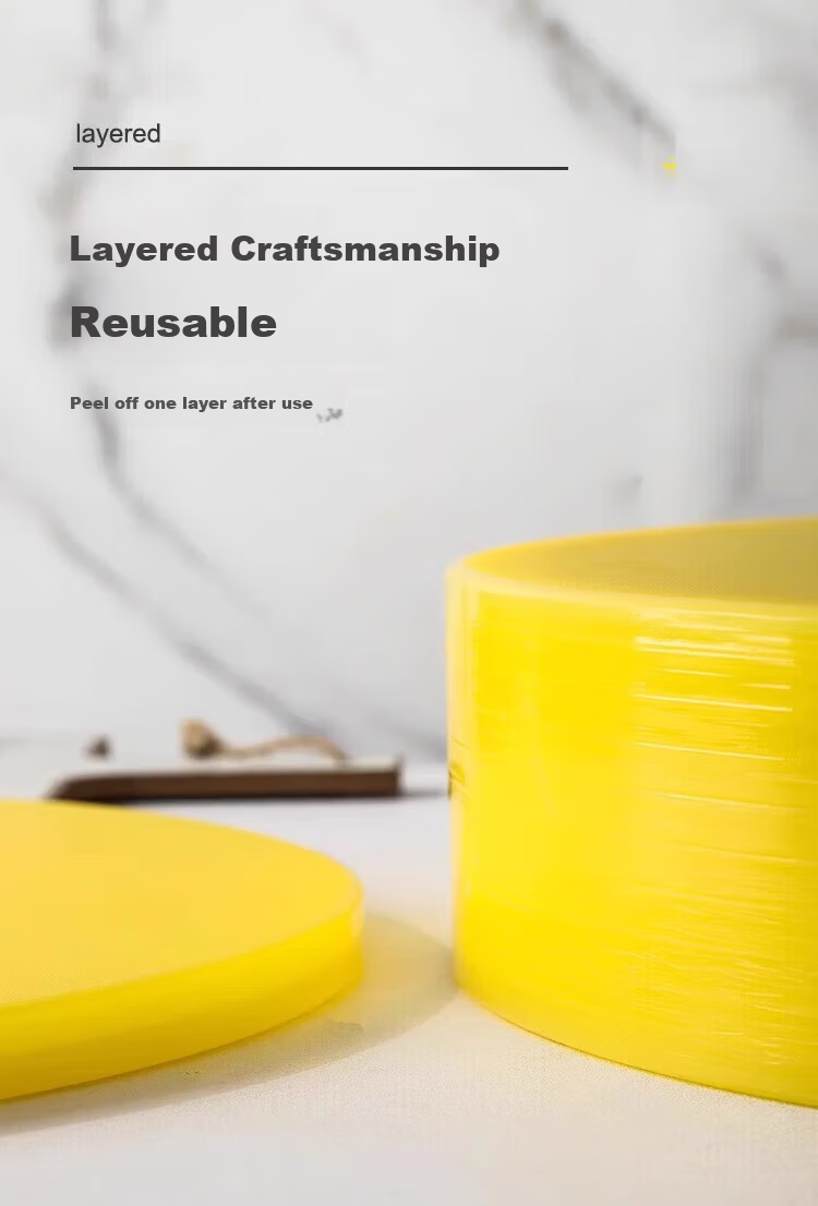 Xiyao Commercial Hotel PE Plastic Color-Coded Cutting Board 40x2cm Yellow (Jingcang) 5