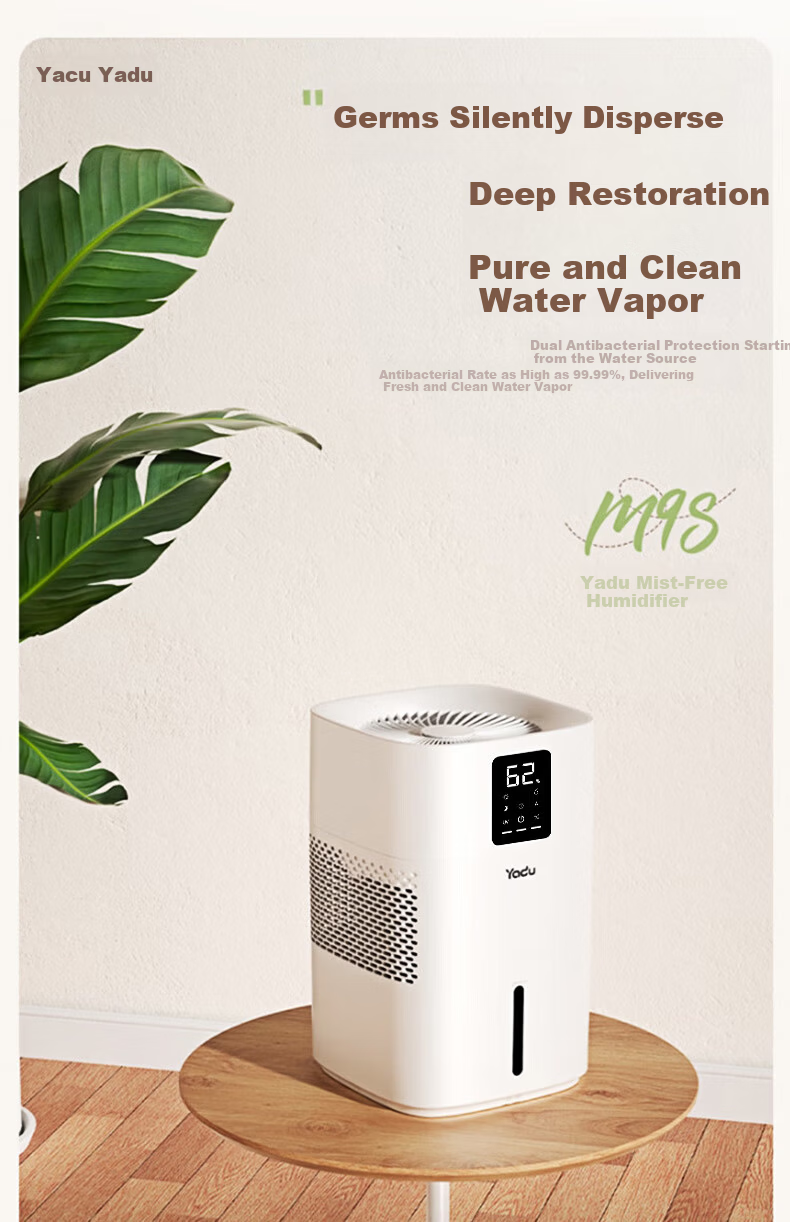 YADU Mist-Free Humidifier Bedroom Air Humidifier Baby Pure Home Office Desktop Cool Evaporation Portable Top-Fill Humidifier Heating Companion SZ650-M9SPro 4