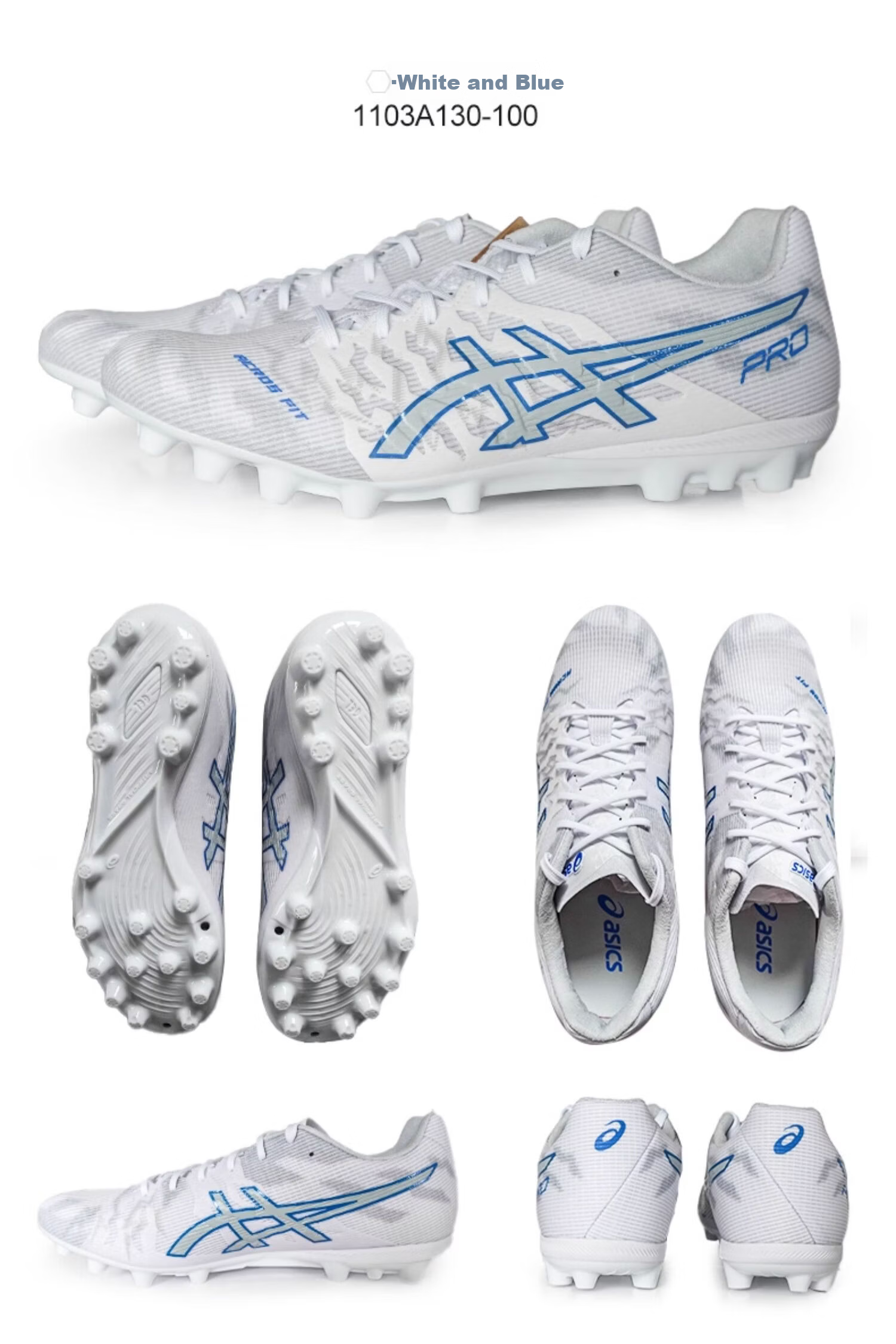 ASICS DS LIGHT ACROS PRO 3 AG 1103A130-400 Ultra Soft Support Soccer Shoes Size 39 8