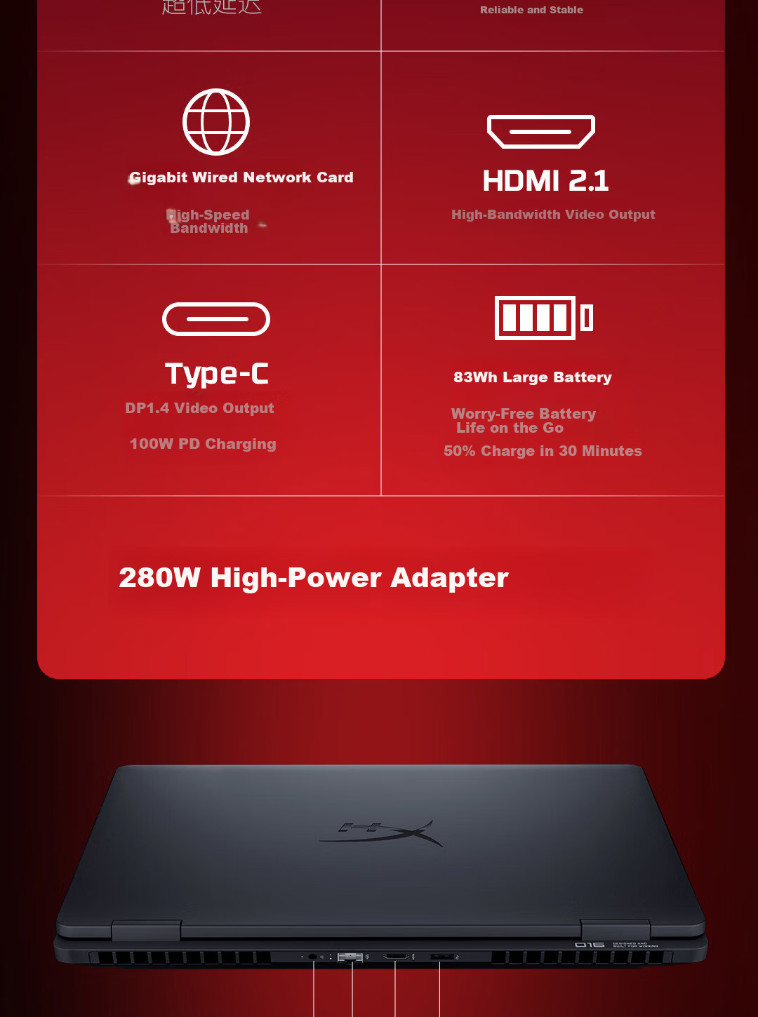 HP HyperX Shadow Elf PRO 16 Gaming Laptop R9-9955HX RTX 5060 16GB 1TB QHD 240Hz 200W+ Power Consumption 20