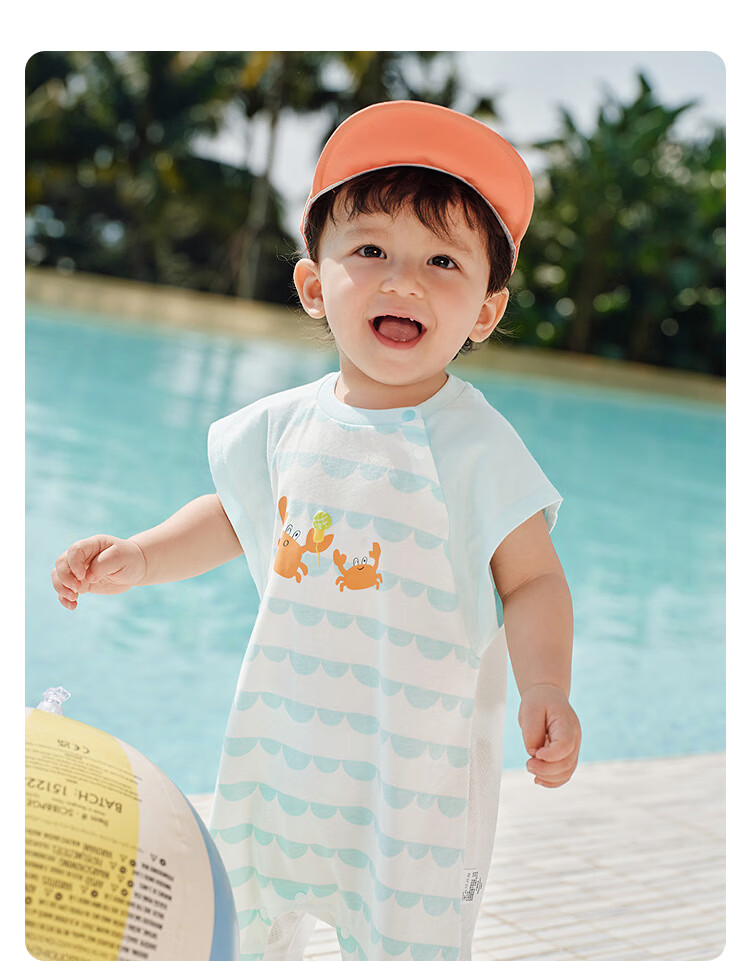 Balabala Kids Baby Romper Short Sleeve Newborn Infant Breathable Cute Summer 2026 28