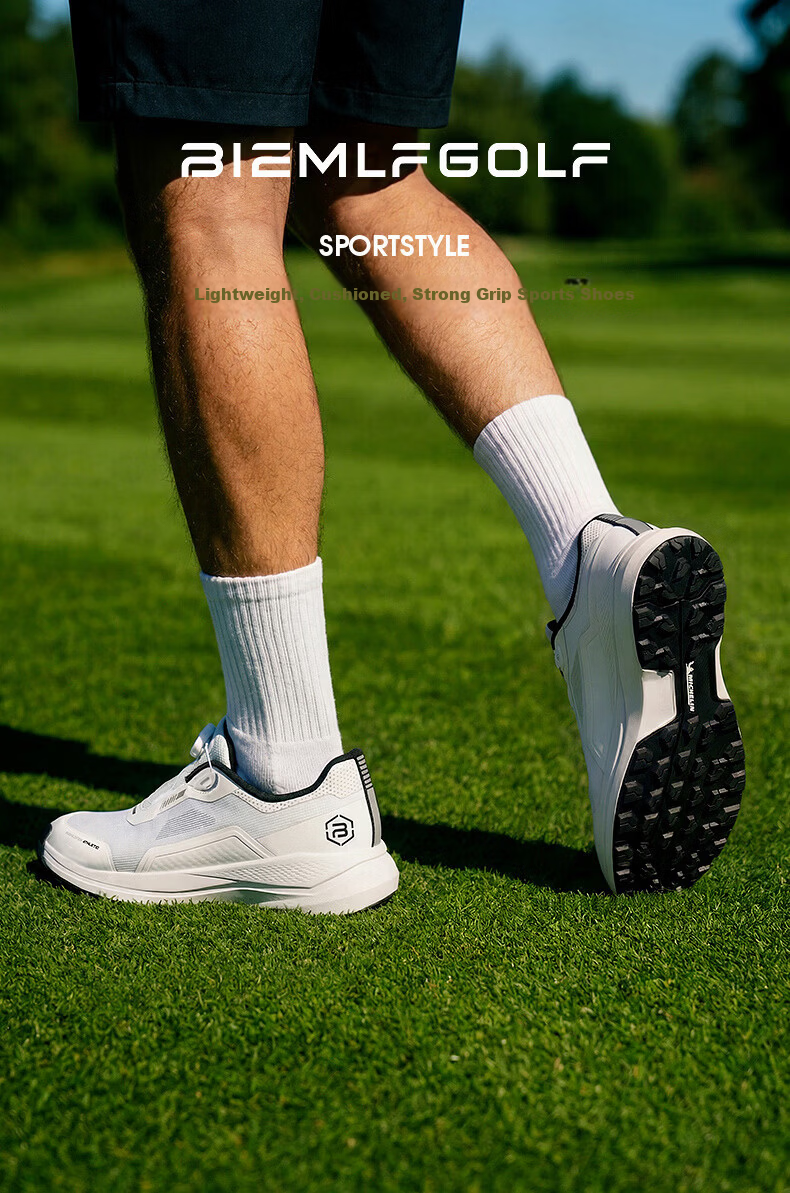 Biyinlefen Golf [Tech Rotating Buckle] 2026 Spring New Men's Shoes Shock Absorption Wear-Resistant Non-Slip Comfortable Breathable Sports Casual Shoes 1