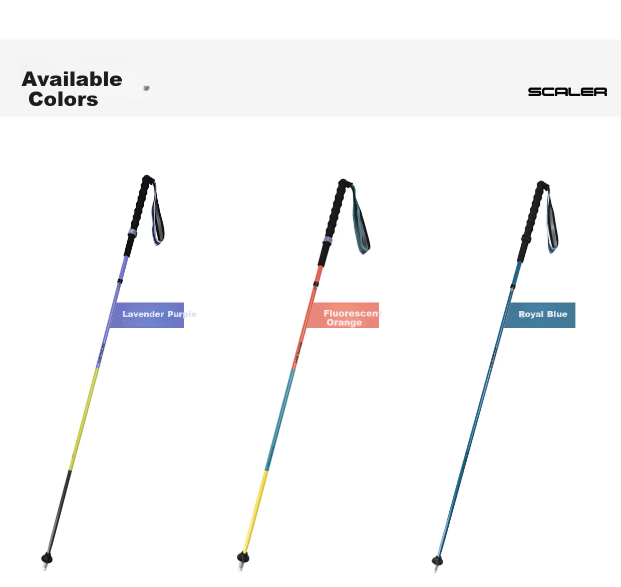 SCALER 【Hiking LOCK】 Lightweight Carbon Fiber Outdoor Trekking Pole Professional Trail Running Hiking Folding Walking Stick Cane 11