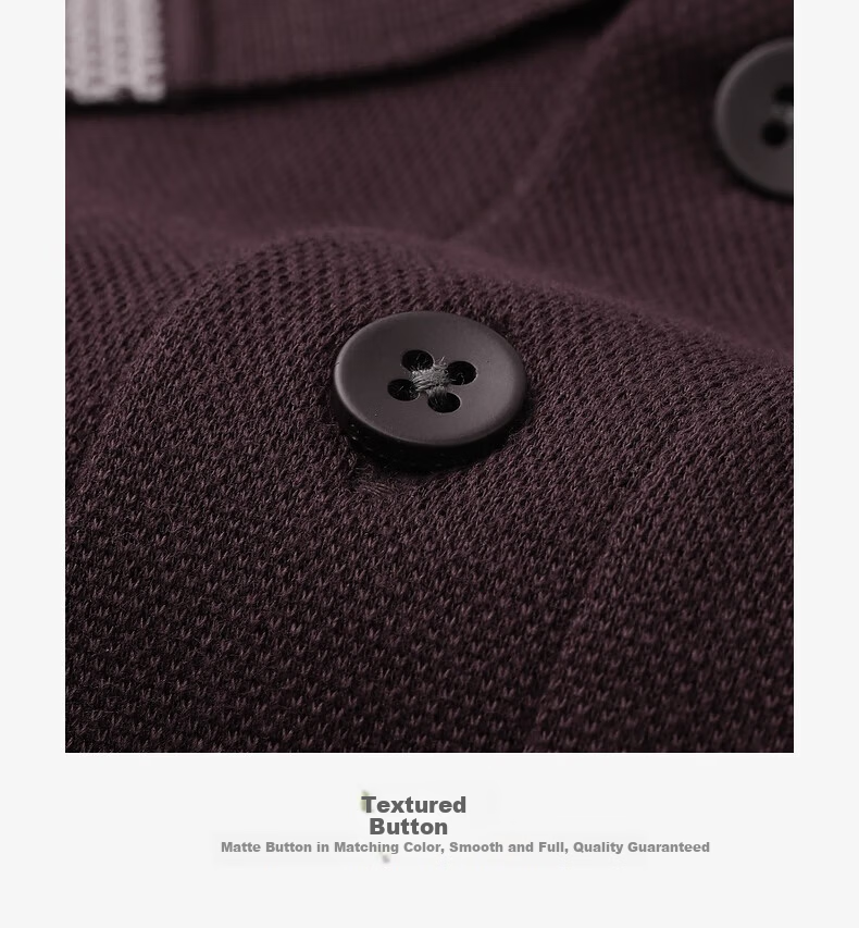 Goldlion [Wool Blend] 24 Autumn Winter Soft Skin-Friendly Business Long Sleeve Polo Shirt Men Dark Gray-78 XL 13