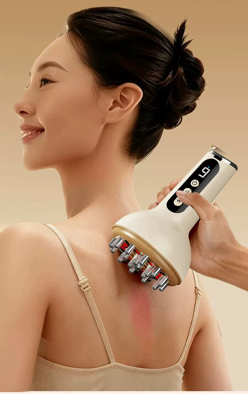 AUX Head Massager Meridian Therapy CF-G1 Meridian Comb Gift Box Electric Full Body Meridian Brush for Head Waist Shoulder Leg Neck Abdomen Massager Abdominal Kneading Device 520 Gift 4
