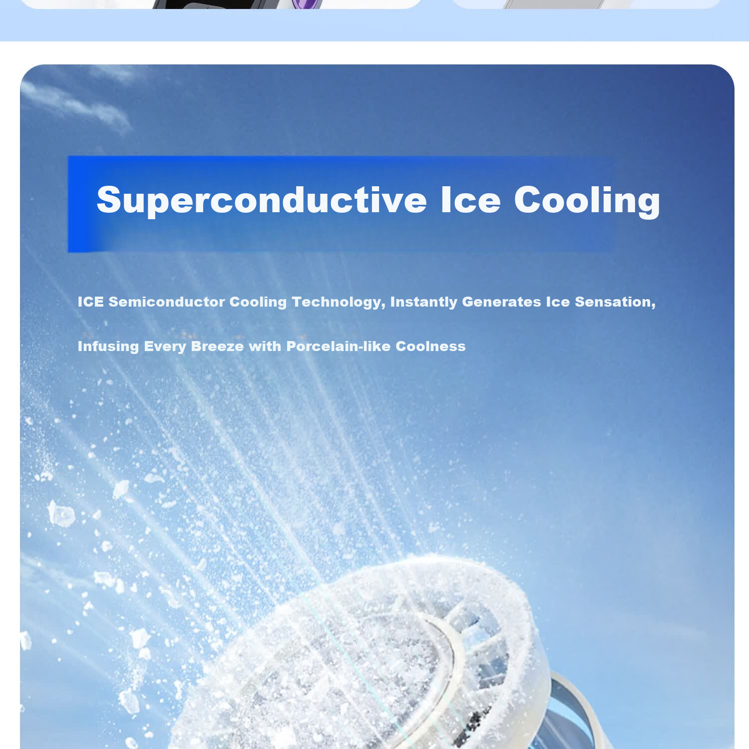 Yoobao Handheld Mini Fan, Semiconductor Cooling, Rechargeable, Long Battery Life, Foldable, Portable, Summer Outdoor Camping Cooling Device 5