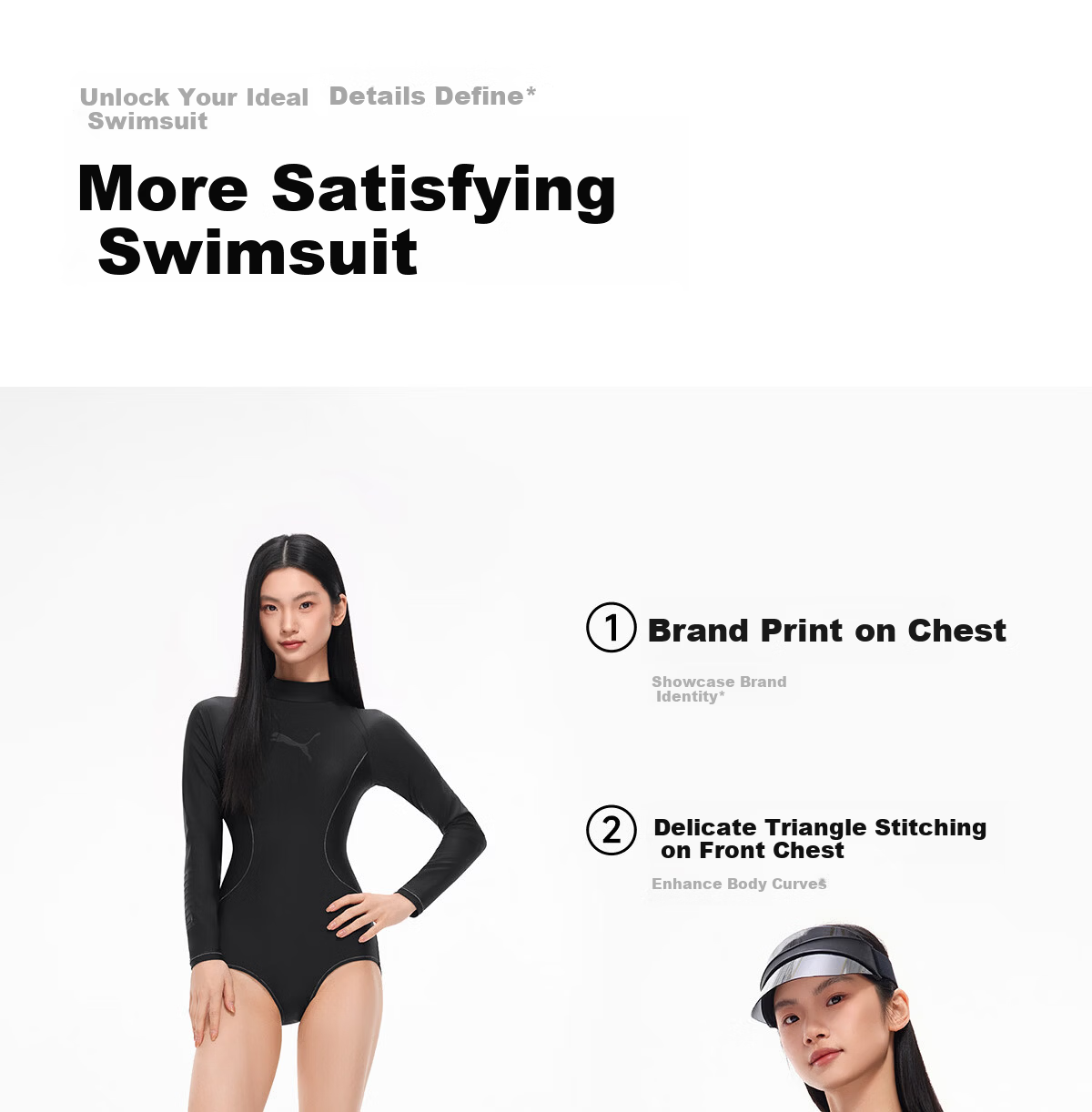 PUMA Women's One-Piece Swimsuit High Neck UV Protection Antibacterial Slim Fit Professional Swimwear for Spa and Swimming Pool 13