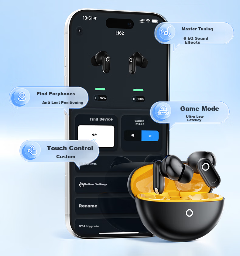 Zhiguozhe 2026 Latest Model Long Battery Life Bluetooth Semi-In-Ear Deep Noise Cancelling Wireless Berlin Sound High-Quality Sports Call Comfortable Wear Earphones 13