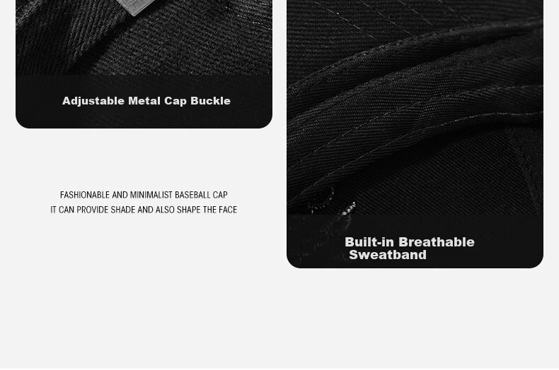 Bejirog Men's Four-Season Slim Face Baseball Cap Women's Sun Protection Sports Versatile Large Head Circumference Trendy Fashion Duckbill Hat 8