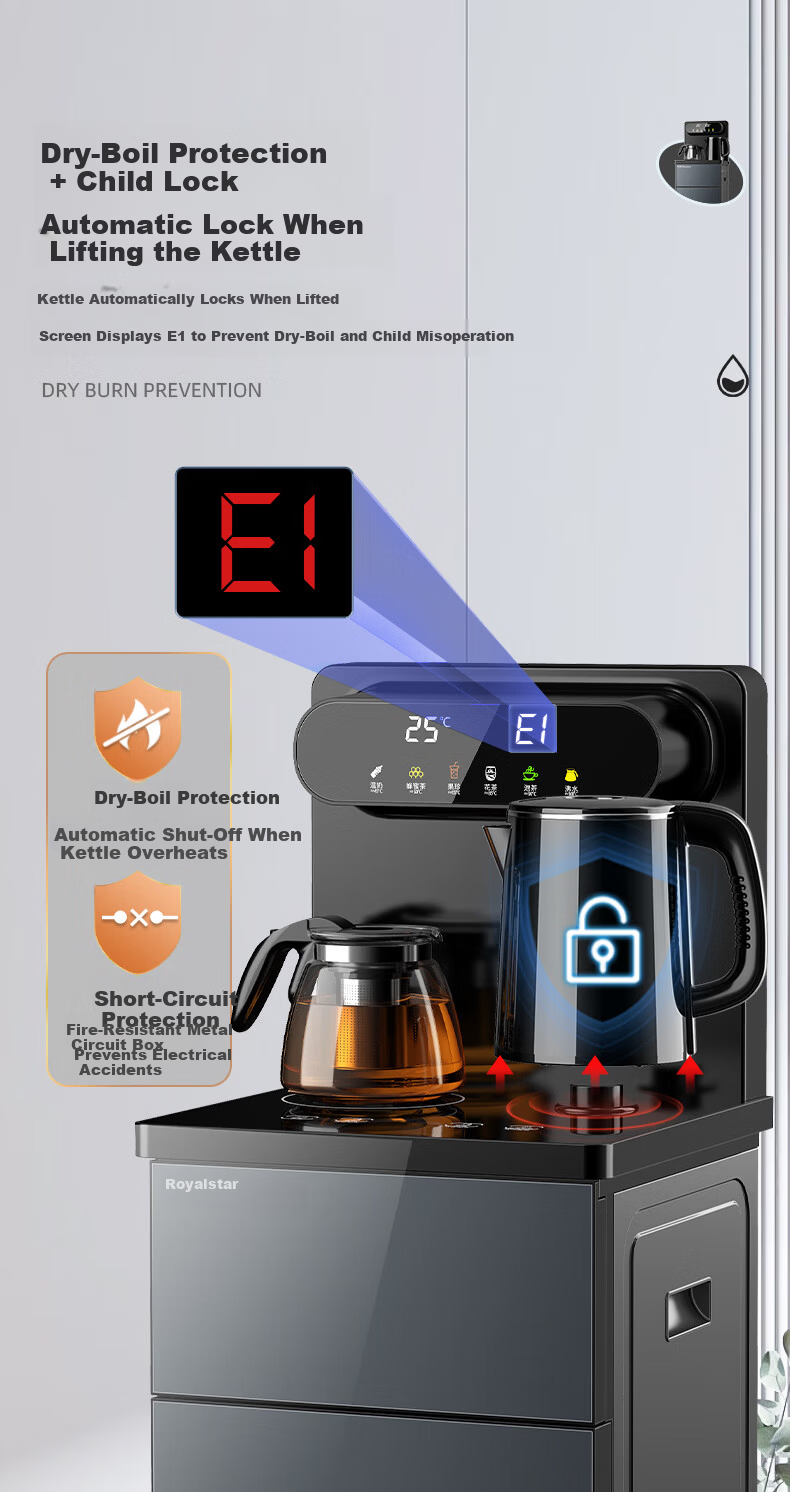 Royalstar 316L Kettle, Household Bottom-Loading Water Dispenser, Remote Control Voice-Activated Strontium-Rich Mineralized Tea Bar Machine, Sold by JD, Cooling Type CY2862D 11