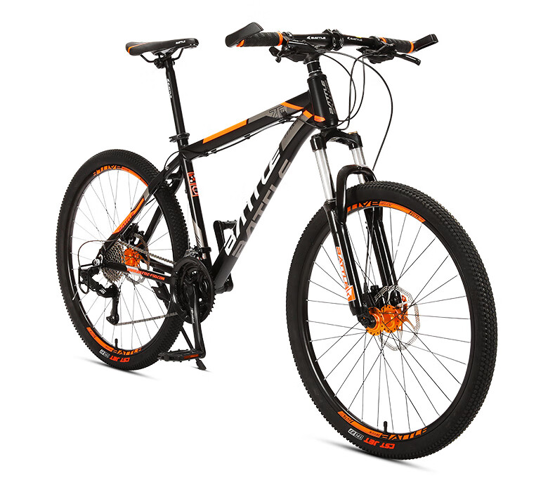 BATTLE Mountain Bike, 26-Inch Aluminum Alloy Frame, 27-Speed, Oil Disc Brakes, Unisex Adult City Bicycle, Color-Changing Silver 15