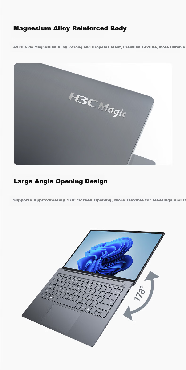H3C New H3 MegaBook Air High-Performance Business Lightweight Laptop 14-inch Lunar Lake/32GB/1TB Local AI Long Battery Life 6