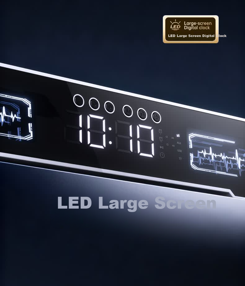 COLORFIRE Rainbow X9 PRO 2026 Gaming Speaker Home Desktop Computer Game Soundbar Abyss Mirror Light AI Clock Wireless Bluetooth White 520 Gift for Men and Women 13