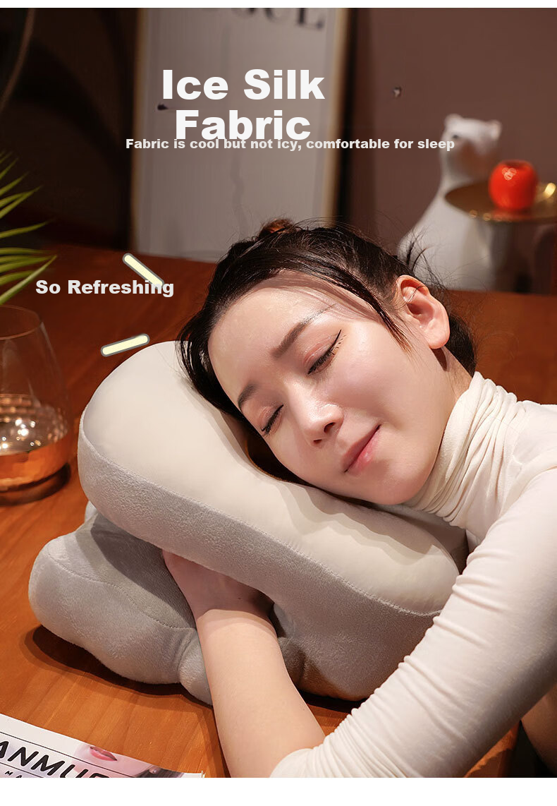 AVIVI Nap Pillow, Office Small Pillow, Nap Aid, Face-Down Pillow, Hugging Pillow, Sleeping Pillow, Face-Down Pillow, Cushion, Sunflower Pink 2