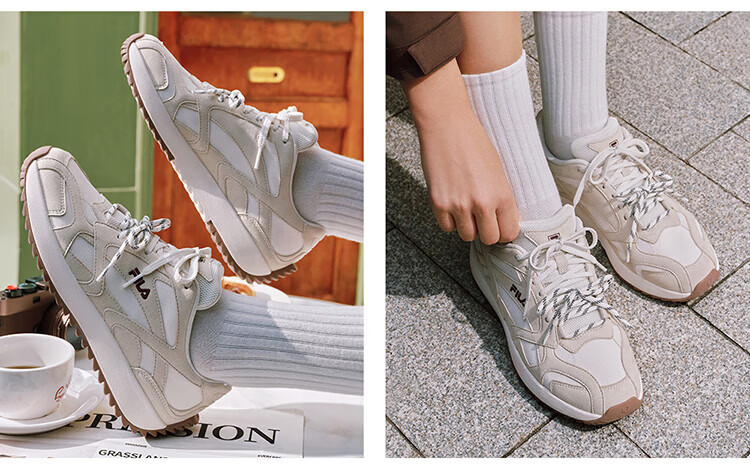 FILA Fila Agan Shoes [Yang Mi Same Style] Women's 2026 Spring Wisteria Shoes VITE Simple Fashion Casual Shoes 21