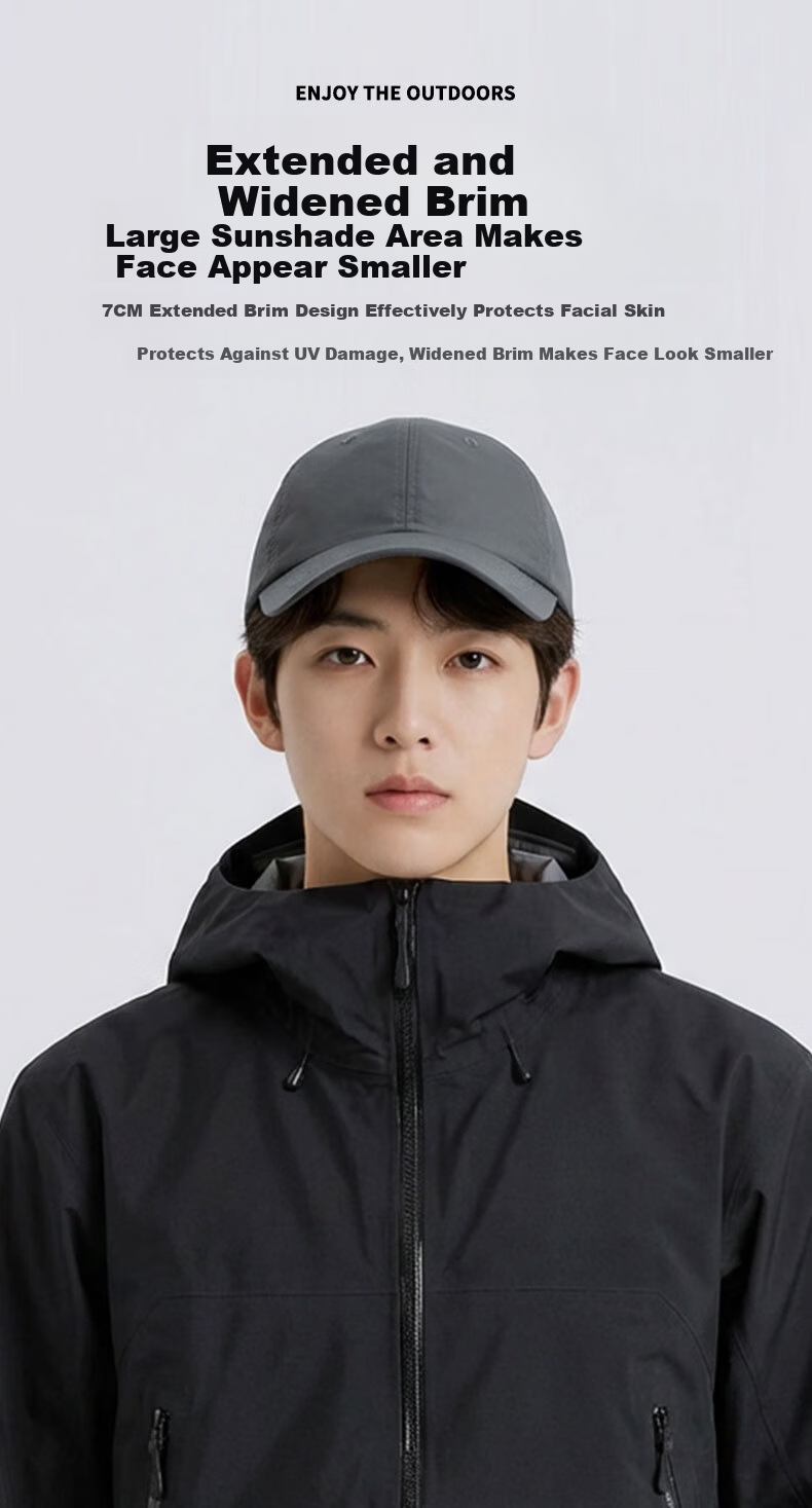 CARTELO Breathable Quick-Dry Baseball Cap Unisex Sun Protection Summer Outdoor Sports Running Duckbill Sun Hat 7