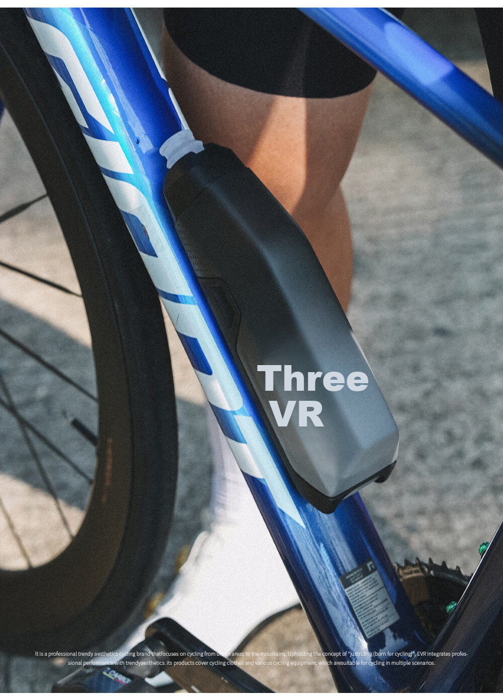 EVR Cycling Water Bottle with Aerodynamic Large Capacity Squeeze Spout and Bottle Cage Road Bike Windproof - Transparent Black 610ML 13