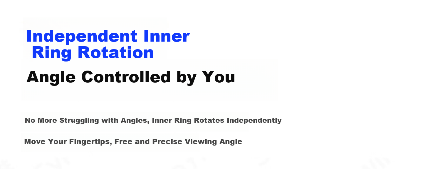 Dimensional Dual-Ring Phone Holder Pro Magnetic Ring Buckle Magsafe 360° Infinite Rotation Stress Relief Portable Adhesive for Apple Huawei Desktop Photography Tool 4